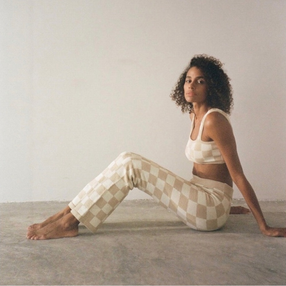 belle the label Sand Knit Set